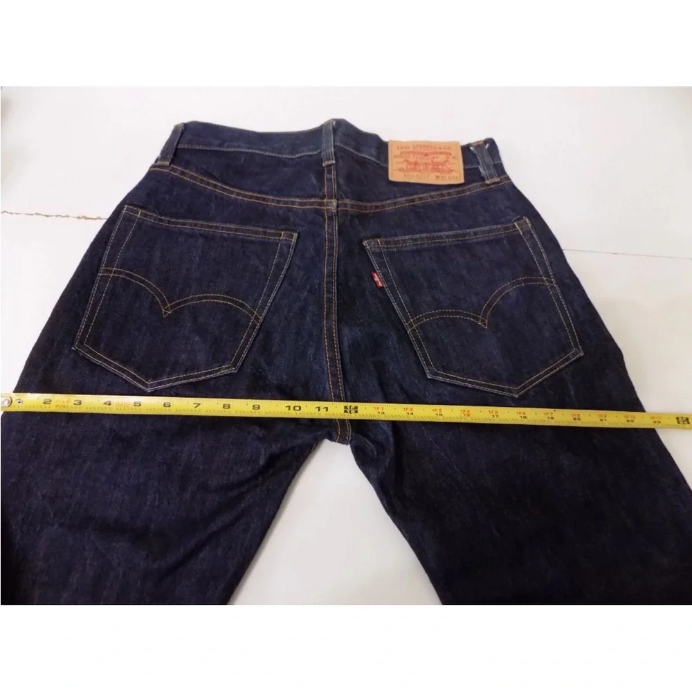 Vintage LVC 1960s LEVIS 505 0217 Big-E Redline Selvage Dark Indigo Jeans 31 x 34 - Picture 6 of 13